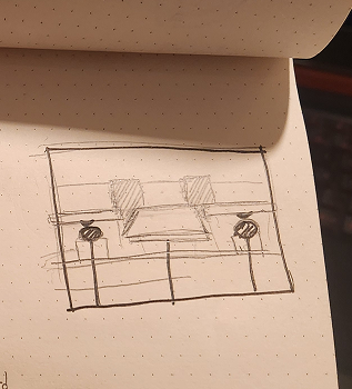 The circuit would be between the board and the keys