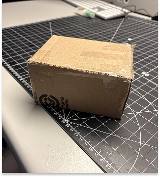 Haptic feedback sensor with cardboard prototype