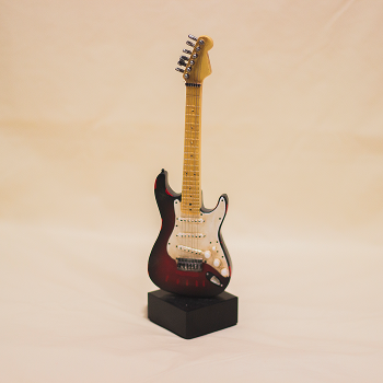 Front view of guitar