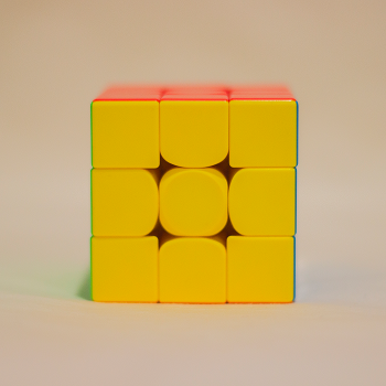 Front view of Rubik's cube