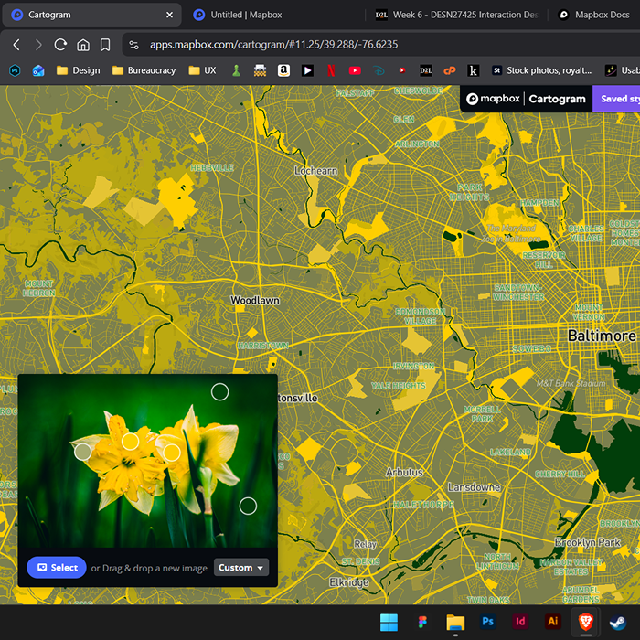 testing more image colour schemes in cartagram