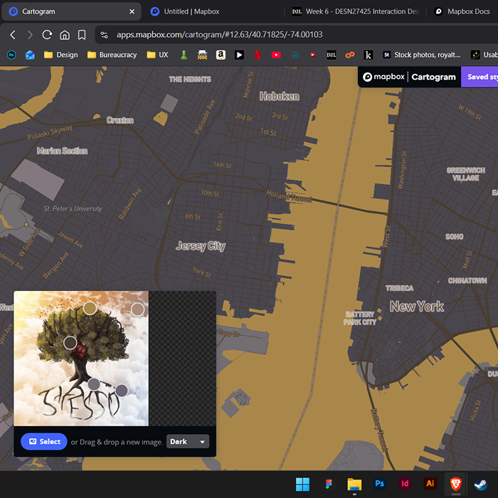 testing more image colour schemes in cartagram